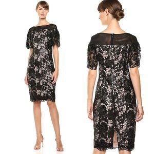 Calvin Klein Women's Short Lace Sheath Dress